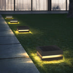 Axion Modern Concave Metal Black Outdoor Lamps, Solar - Lamp Outdoor