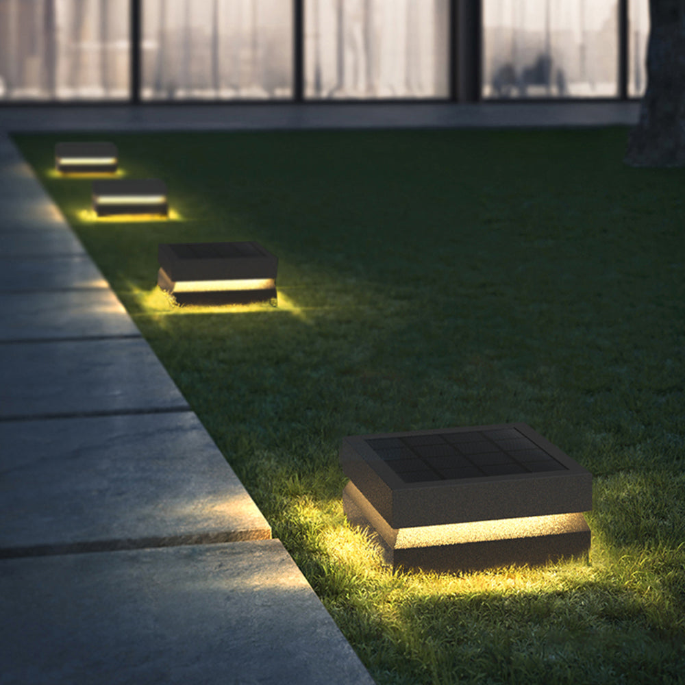 Axion Modern Concave Metal Black Outdoor Lamps, Solar - Lamp Outdoor