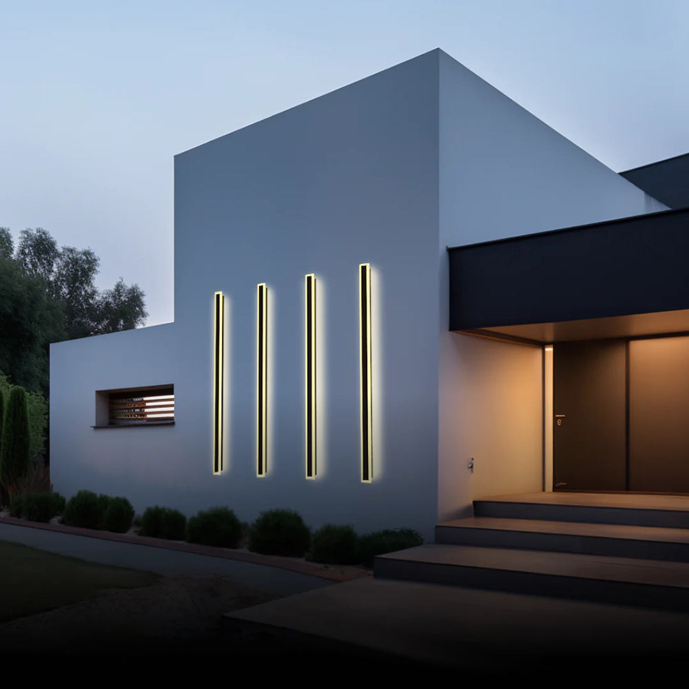 Arisha Radiation Linear Metal Acrylic Outdoor Wall Lamp Garden Corridor - Lamp Outdoor