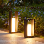 Ray Minimalist Cuboid Candle Outdoor Floor Lamp Garden - Lamp Outdoor