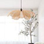 Aiko Handmade Pendant Light, Rattan/Willow Weave - Lamp Outdoor