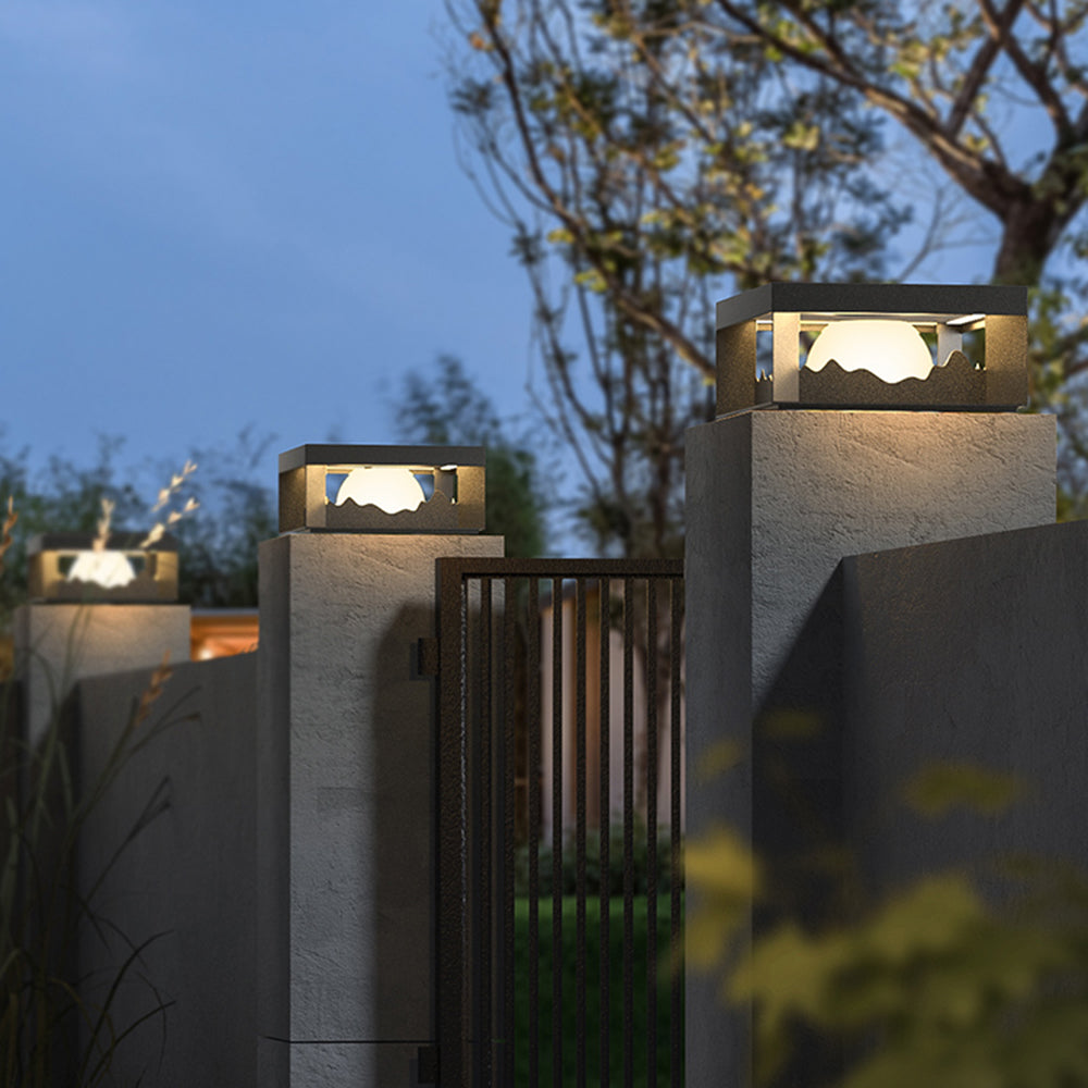 Ray Modern Mountain Metal Outdoor Lamp, Warm Light - Lamp Outdoor