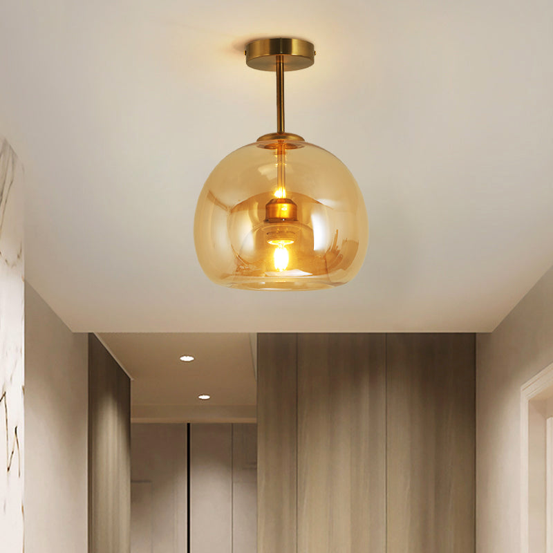 Rhea Glass Semi-Flush Mount Ceiling Light/Pendant Light - Lamp Outdoor