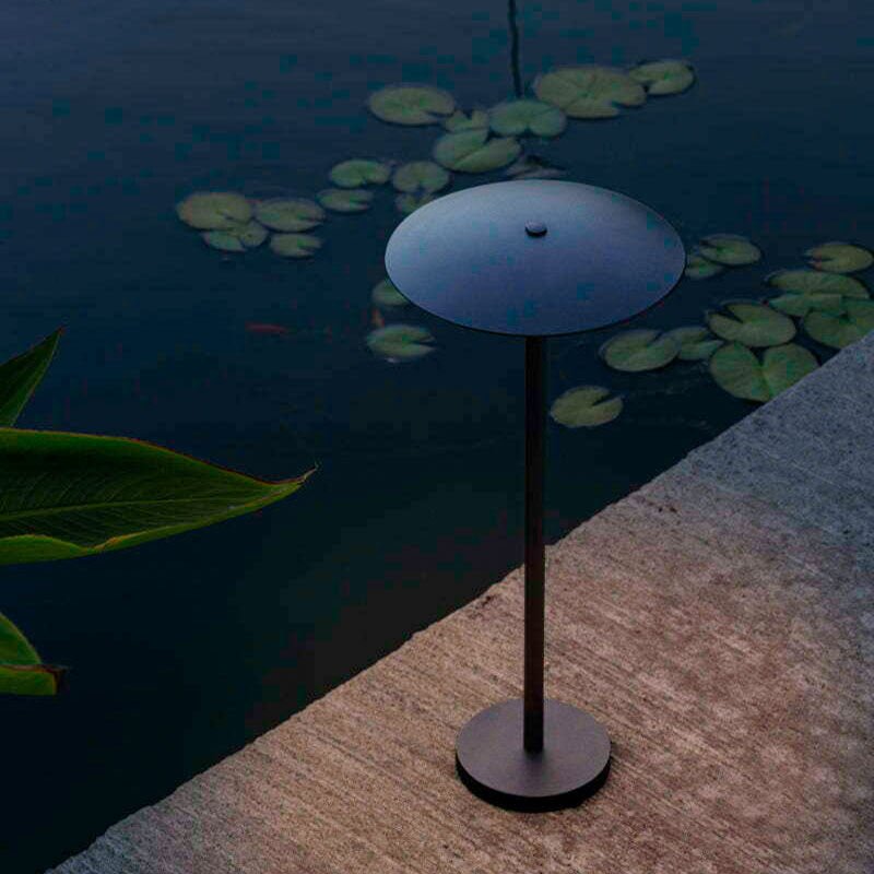 Arisha Umbrella Rechargeable Metal Outdoor Floor Lamp - Lamp Outdoor