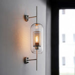 Kiri Industrial Classy Global Clear Glass Wall Lamp - Lamp Outdoor
