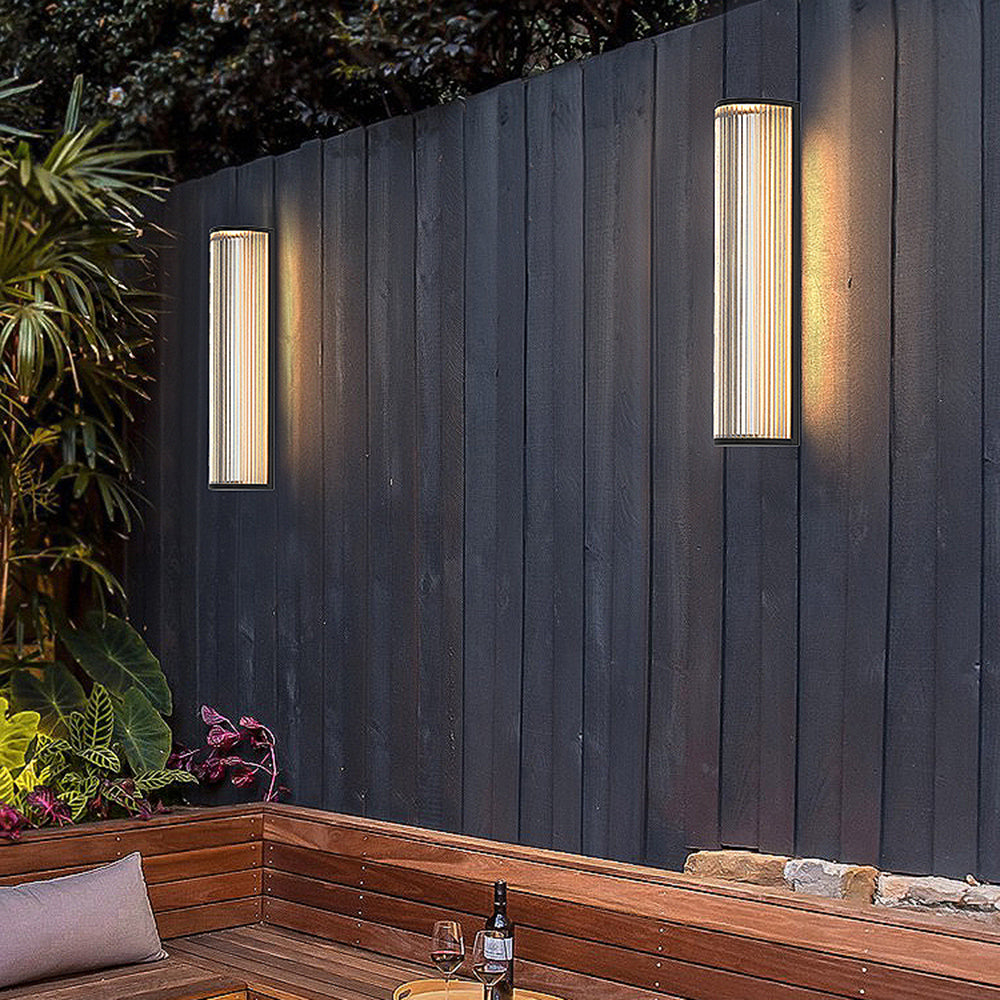 Ray Modern Semi-Cylindrical Outdoor Metal Wall Lamp - Lamp Outdoor