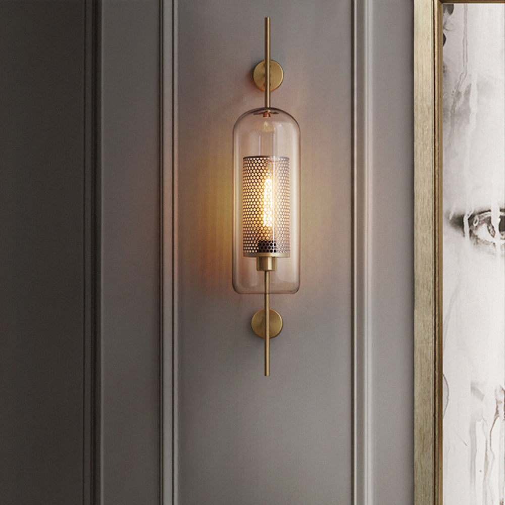 Kiri Industrial Classy Global Clear Glass Wall Lamp - Lamp Outdoor