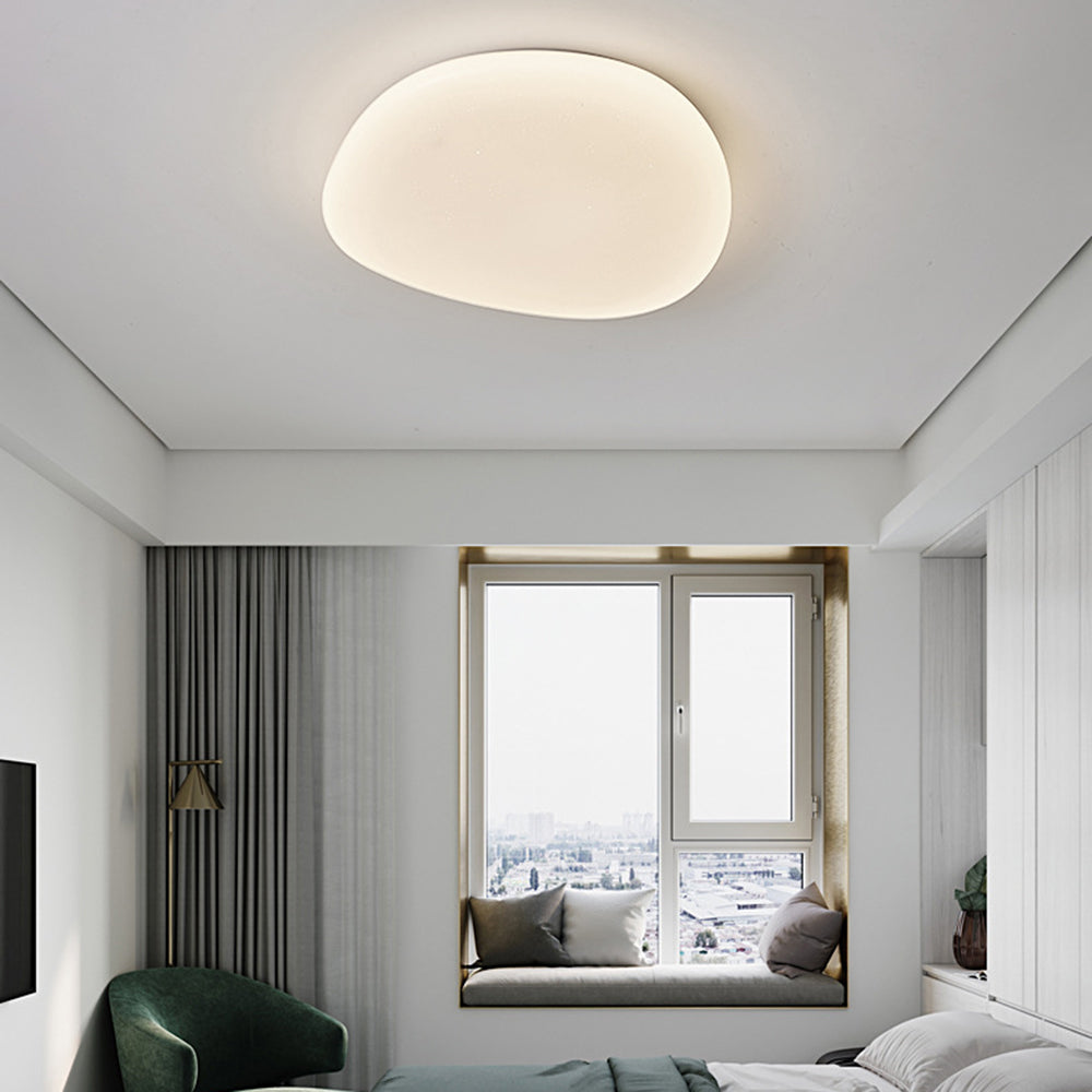Sayu Flush Mount Ceiling Light, Pebbles Shape - Lamp Outdoor