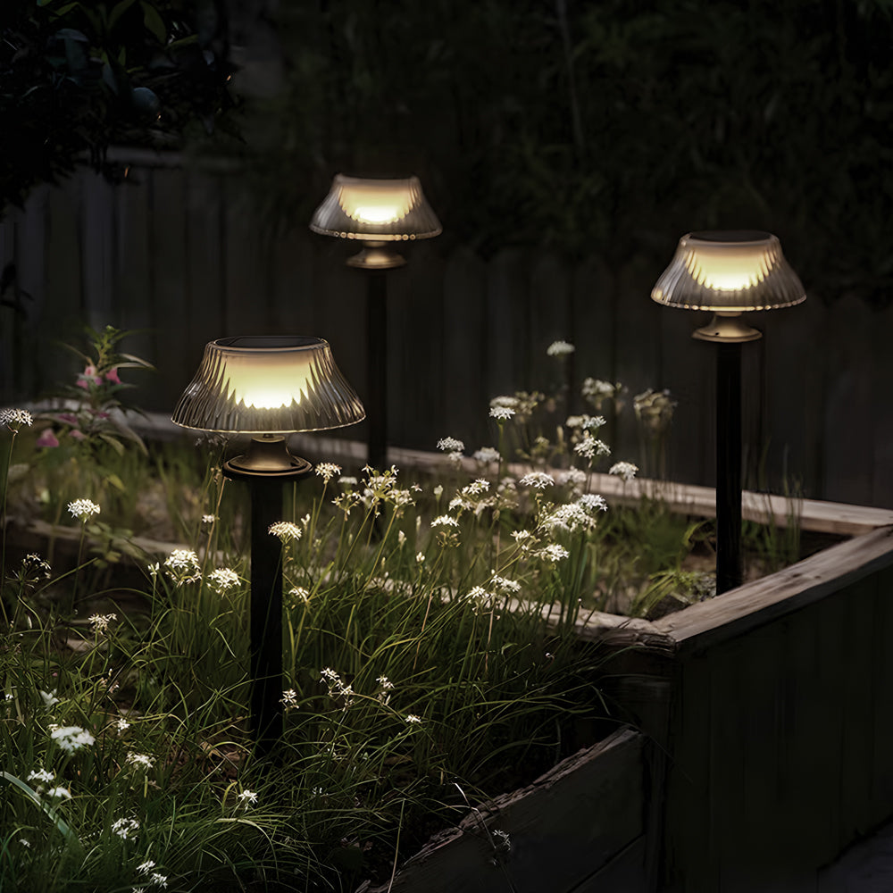 Lawn Stake Light Solar-Powered Waterproof Vintage-Style - Lamp Outdoor