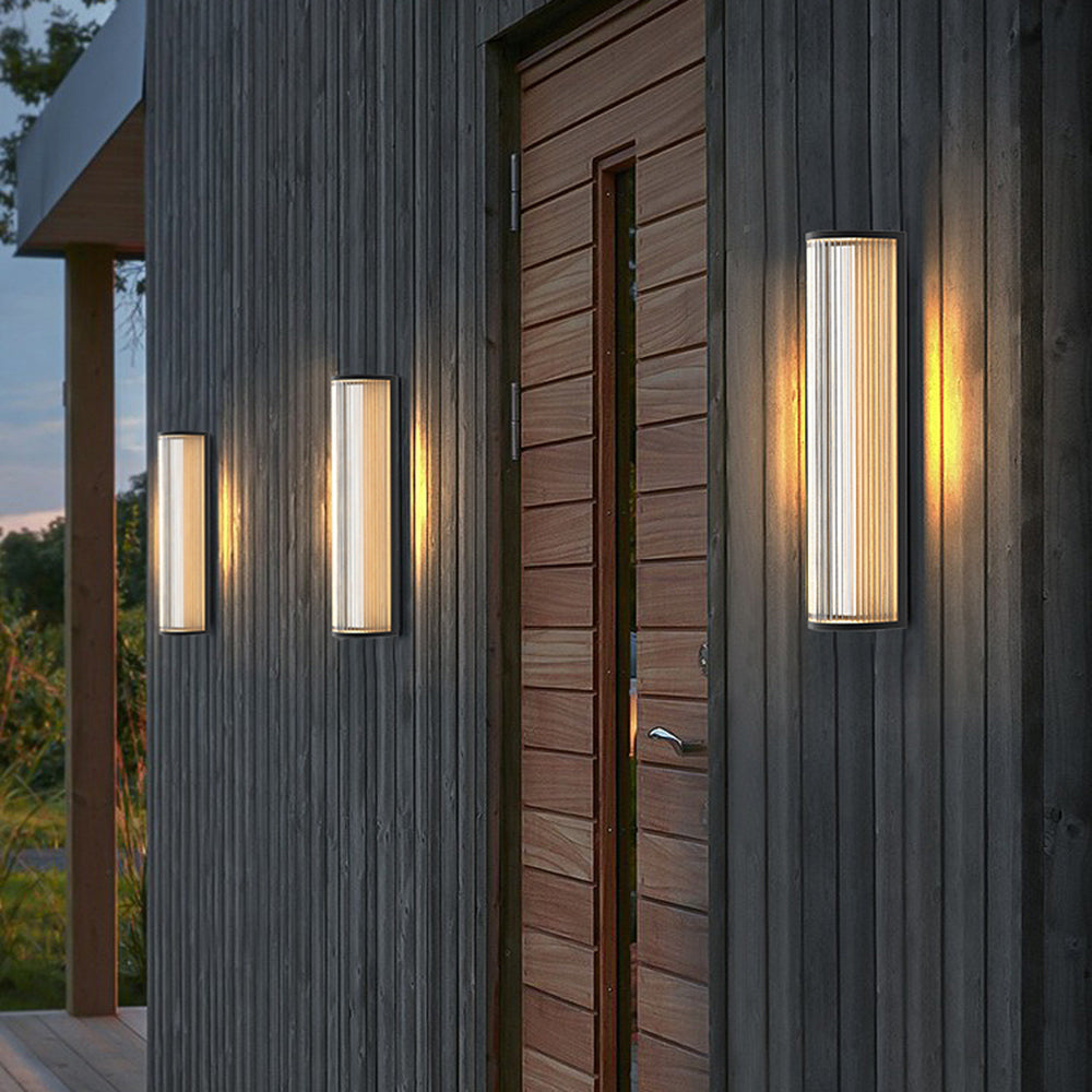 Ray Modern Semi-Cylindrical Outdoor Metal Wall Lamp - Lamp Outdoor