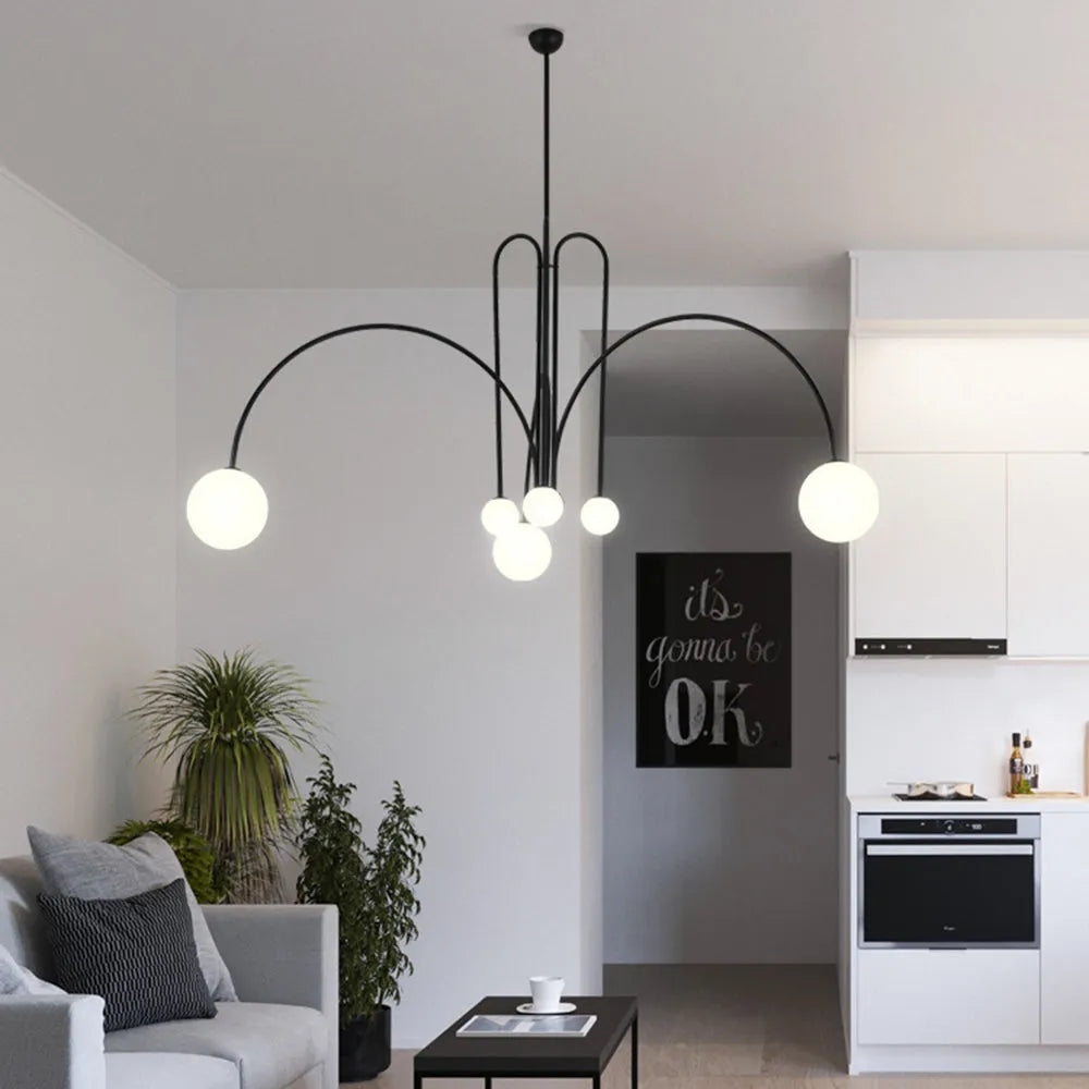 Monica Pendant Light Double Layer Glass Bubble - Lamp Outdoor
