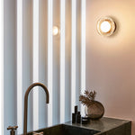 Valentina Modern Mini Bubble Metal/Glass Outdoor Wall Lamp, Transparent - Lamp Outdoor