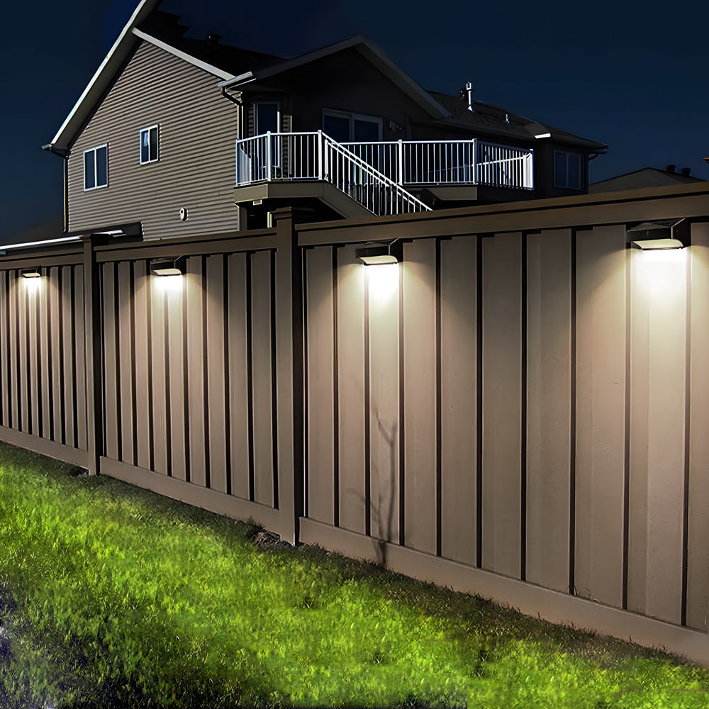 Minimalist solar outdoor wall lights dusk to dawn Waterproof Ambient - Lamp Outdoor