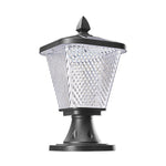 LED Solar Power Pillar Lights Waterproof Pyramid - Lamp Outdoor