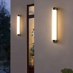 Arisha Minimalist Cylindrical Metal Outdoor Wall Lamp - Lamp Outdoor