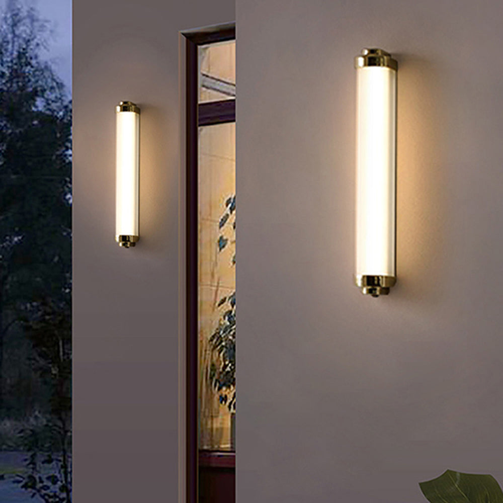 Arisha Minimalist Cylindrical Metal Outdoor Wall Lamp - Lamp Outdoor