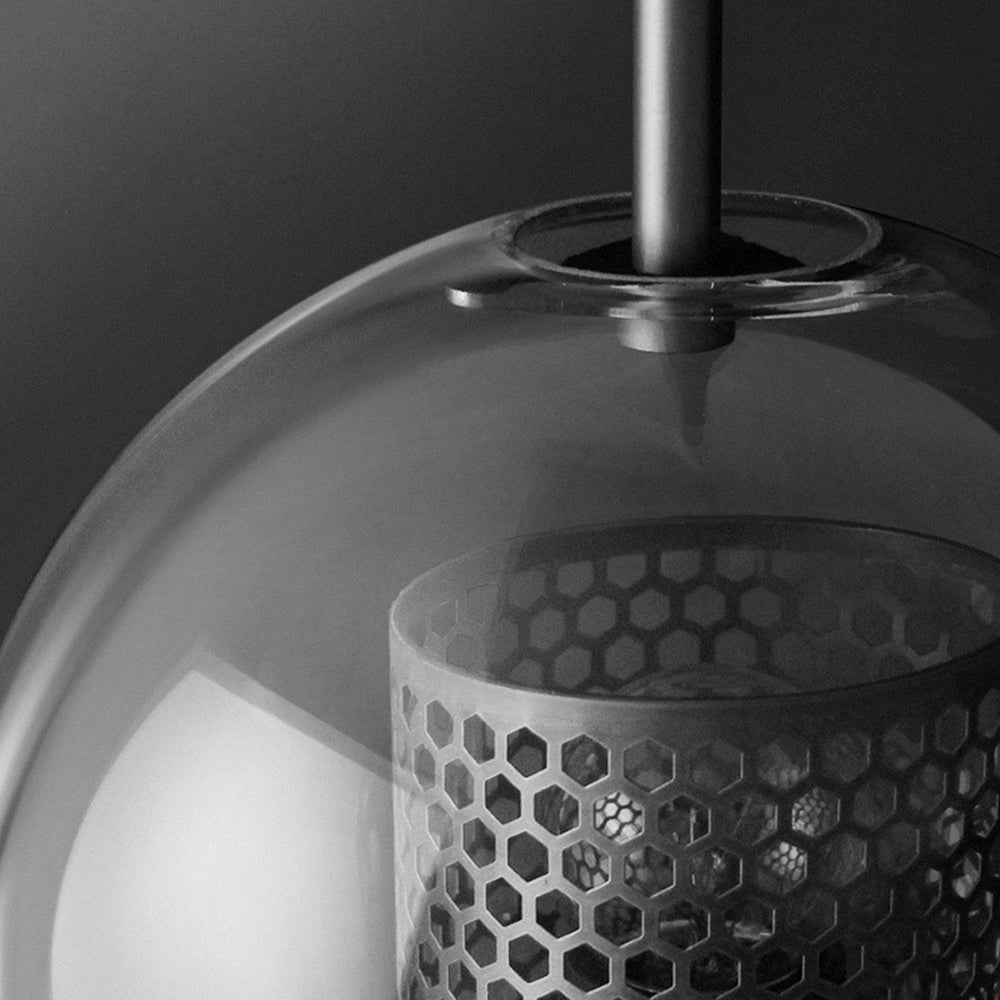 Kiri Industrial Classy Global Clear Glass Wall Lamp - Lamp Outdoor