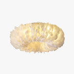 O'Moore Swan Feather Round Ceiling Light - Lamp Outdoor