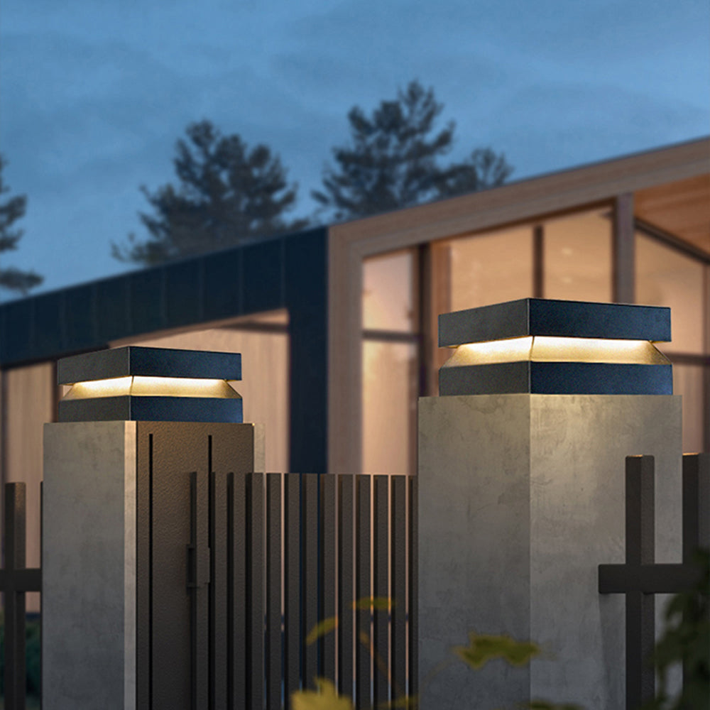 Ray Modern Concave Metal Outdoor Lamps Solar - Lamp Outdoor