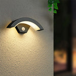 Elvon Nordic Arc Waterproof LED Outdoor Wall Lamp, Black - Lamp Outdoor