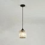 Vina Modern Cluster Cylinder Glass Pendant Light, Black/Gold - Lamp Outdoor