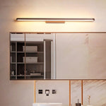 Luxa Modern Metal Wall Lamp Mirror Front, Curved, Black/Coffee - Lamp Outdoor