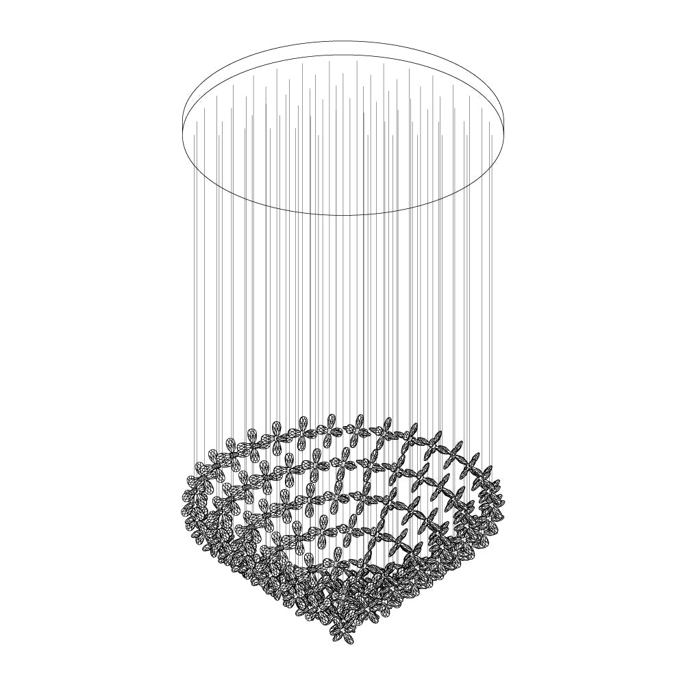 Floating Butterfly Chandelier - Lamp Outdoor