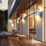 Travin Modern Conch Shape Spiral Outdoor Wall Lamp, Black/White/Gold - Lamp Outdoor