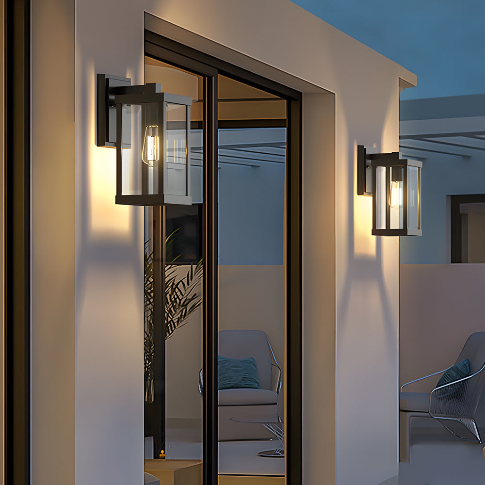 Waterproof Square Metal Outdoor Wall Sconces American-Style Minimalist - Lamp Outdoor