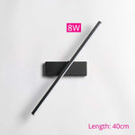 Struve Rotatable Wall Lamp for Bedroom, Black/White - Lamp Outdoor