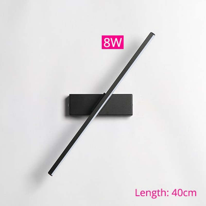 Struve Rotatable Wall Lamp for Bedroom, Black/White - Lamp Outdoor