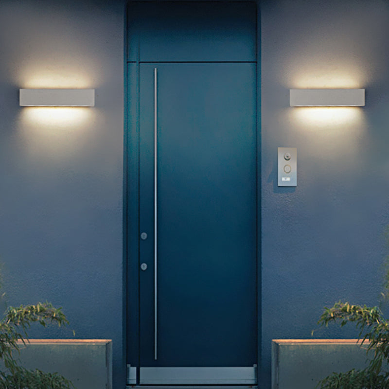 Arisha Modern Design Rectangular LED Outdoor Wall Lamp Garden Courtyard Corridor - Lamp Outdoor