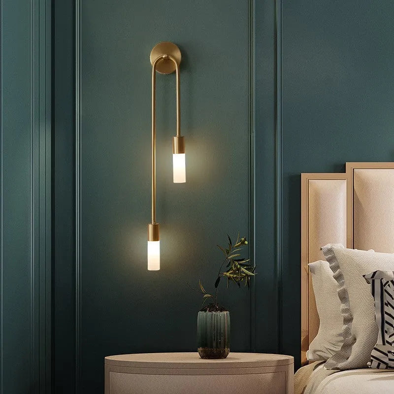 Rime Modern Wall Sconce for Bedeside Gold 2 PCS - Lamp Outdoor