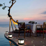 Zyra Modern Metal Cylindrical Outdoor Bollard Light, Black - Lamp Outdoor