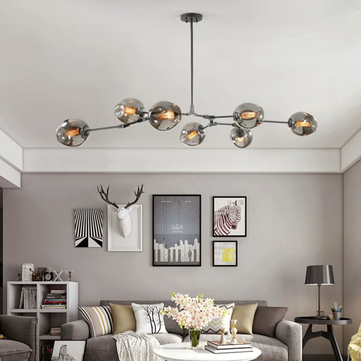 Kirae Nordic Modern Glass Pendant Light Clear Bubble - Lamp Outdoor