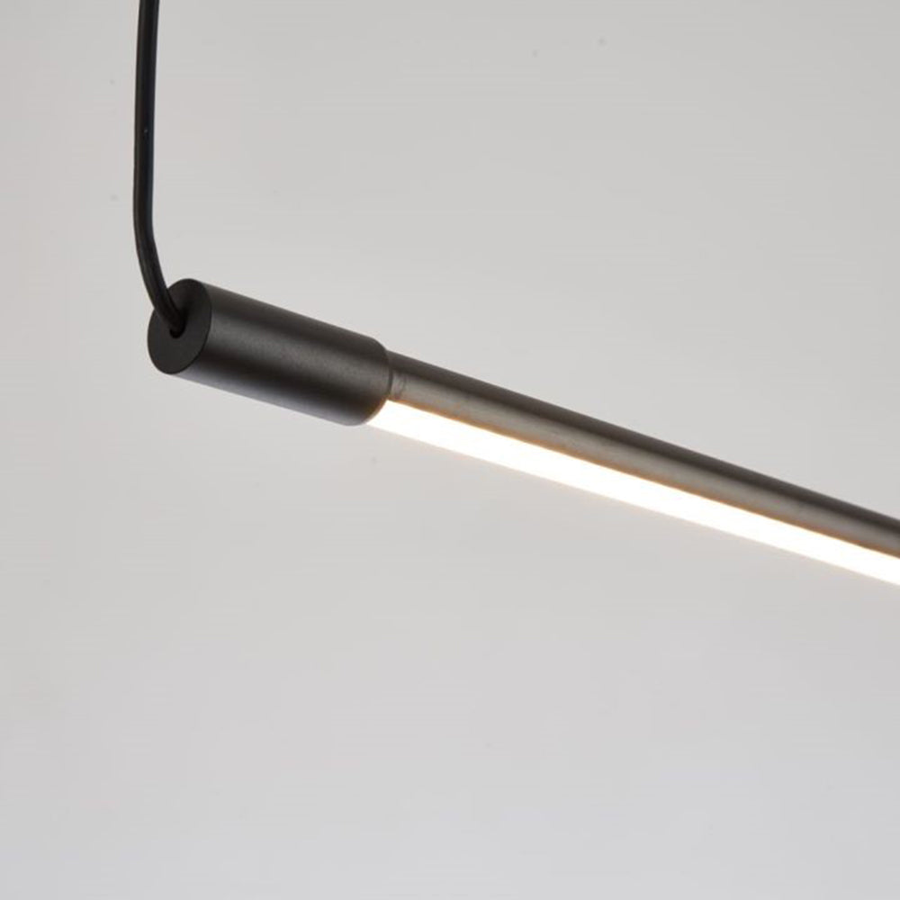 Zynar Minimalist Linear Pendant Light, Black - Lamp Outdoor