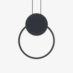Doria Modern LED Pendant Light Black/White Metal Living Room - Lamp Outdoor