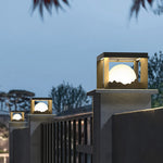 Ray Modern Mountain Metal Outdoor Lamp, Warm Light - Lamp Outdoor