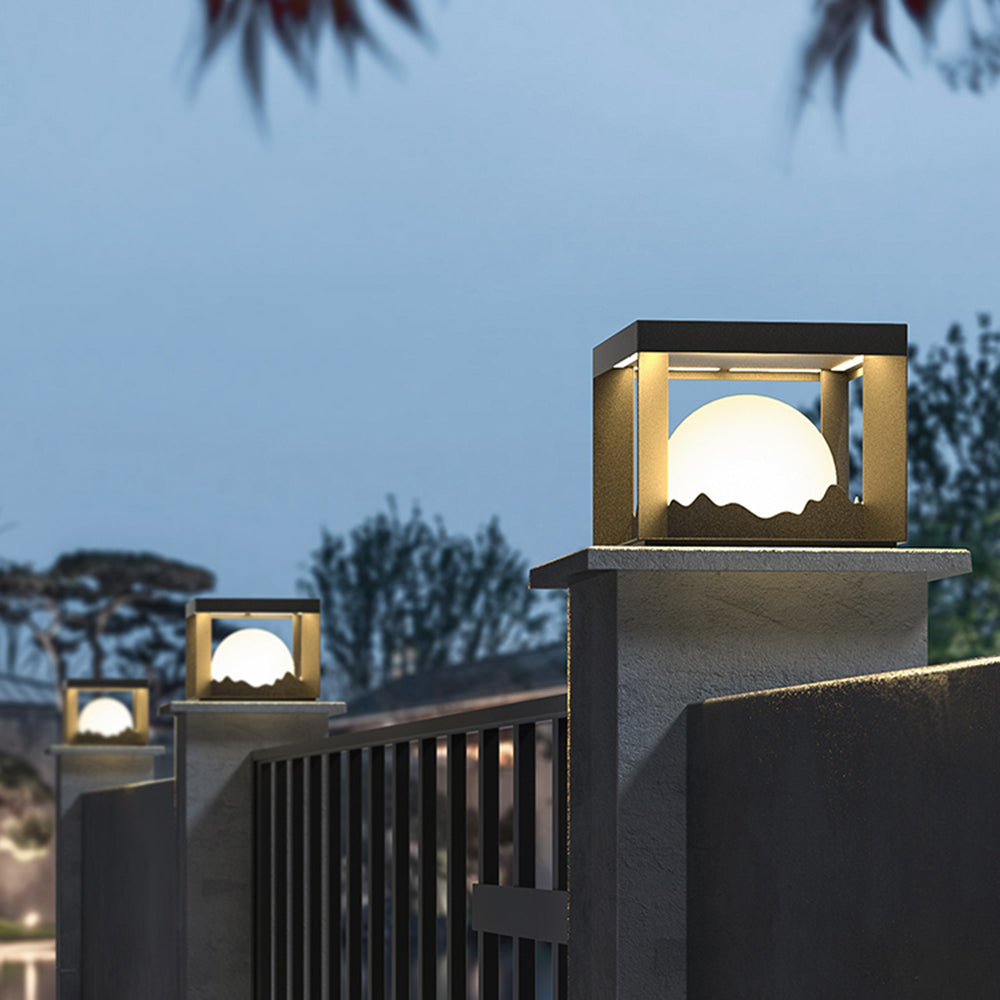 Ray Modern Mountain Metal Outdoor Lamp, Warm Light - Lamp Outdoor