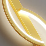 Lumor Modern Linear Wave Bedroom Wall Lamp, Black/Gold - Lamp Outdoor