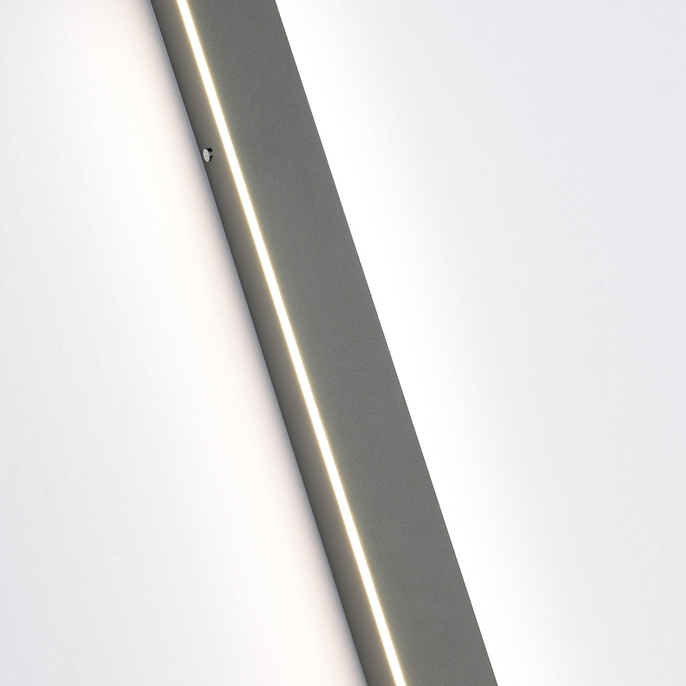 Arisha Sleek Minimalist Rimless Linear Metal Outdoor Wall Light - Lamp Outdoor