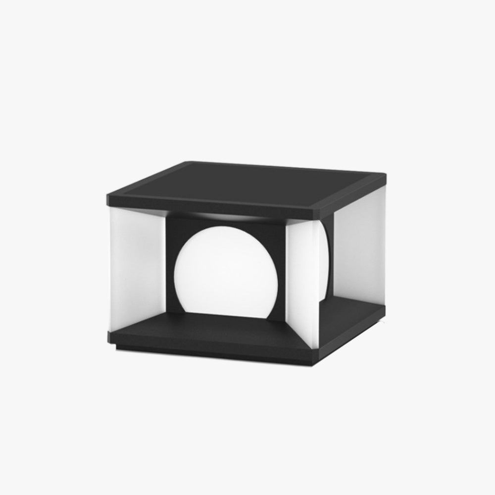 Aria Modern Square Metal Outdoor Light Post - Lamp Outdoor