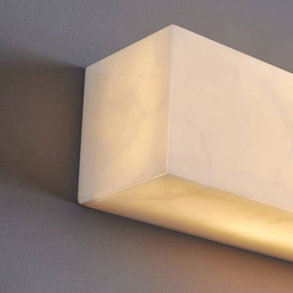 Arisha Modern Rectangular Marble Outdoor Wall Lamp - Lamp Outdoor
