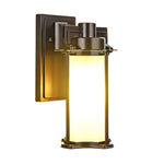 1-Light Glass Outdoor Wall Lantern Sconce - Lamp Outdoor
