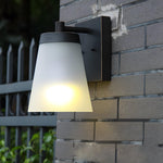 1-Light Glass Waterproof Sensor Outdoor Wall Sconce - Lamp Outdoor