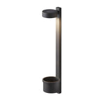 1-Light Solar Wall Mounted Plant Stand Outdoor Wall Light with Planter - Lamp Outdoor