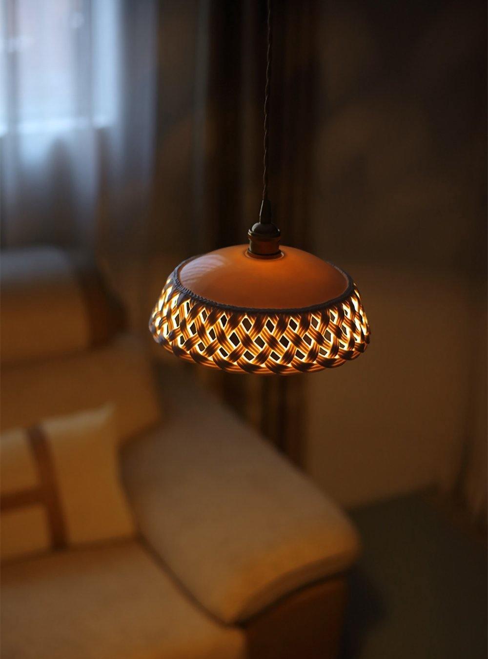 Openwork Ceramic Pendant Lamp - Lamp Outdoor
