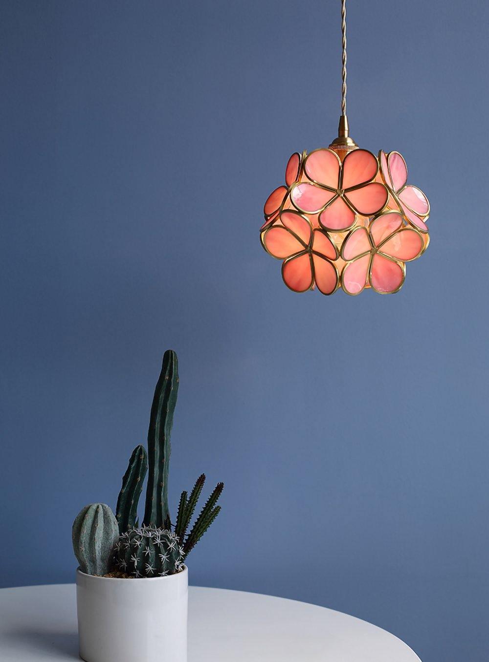 Glass Petal Pendant Light - Lamp Outdoor