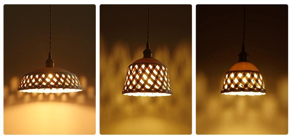 Openwork Ceramic Pendant Lamp - Lamp Outdoor