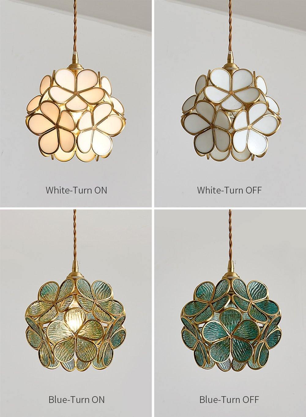 Glass Petal Pendant Light - Lamp Outdoor